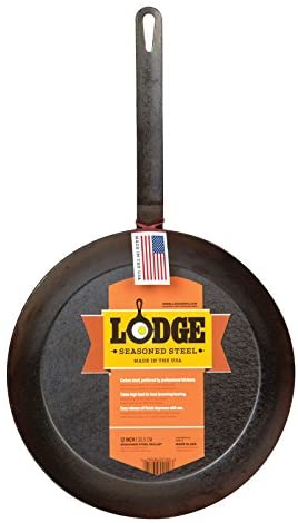 Lodge - 12 Inch Seasoned Carbon Steel Skillet