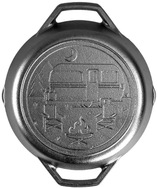 Lodge - Wanderlust 10.25 Inch Seasoned Cast Iron Dual Handle Camper Pan