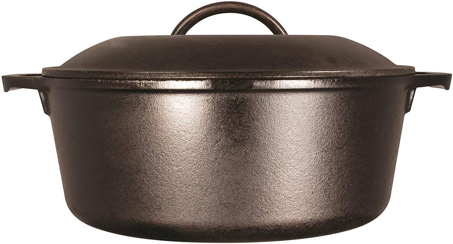 Lodge - 7 Quart Pre-Seasoned Cast Iron Dutch Oven