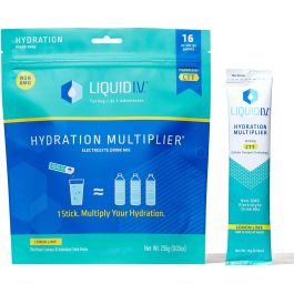 Liquid IV Hydration Multiplier (Lemon Lime, 16 Count)