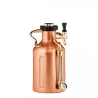 Growlerwerks - uKeg 64 Pressurized Growler for Craft Beer, Copper Plated