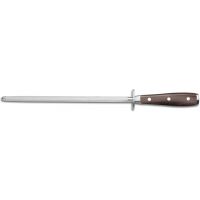 Wusthof - Ikon Blackwood 10" Honing Steel, Double Bolster