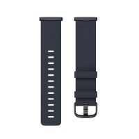 Fitbit - Vegan Leather Band, 24mm Attach, Indigo, Large *Compatible with Sense 2, Sense, Versa 4 & Versa 3