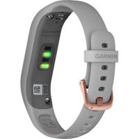 Garmin - Vivosmart 4 Activity Tracker, Gray/Rose Gold, S/M