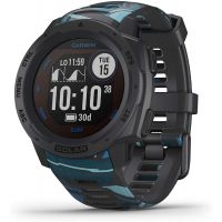 Garmin - Instinct Solar Surf, Solar-Powered Rugged Outdoor Smartwatch, Pipeline