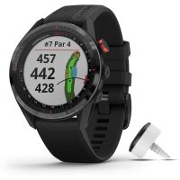 Garmin - Approach® S62 Bundle Premium Golf GPS Watch with 3 CT10 Club Tracking Sensors