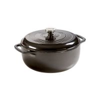 Lodge - 6 Quart Midnight Chrome Enameled Cast Iron Dutch Oven