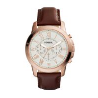 Fossil Men's Grant Chronograph Brown Leather Watch